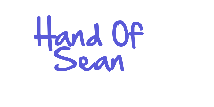 Hand Of Sean Font Download