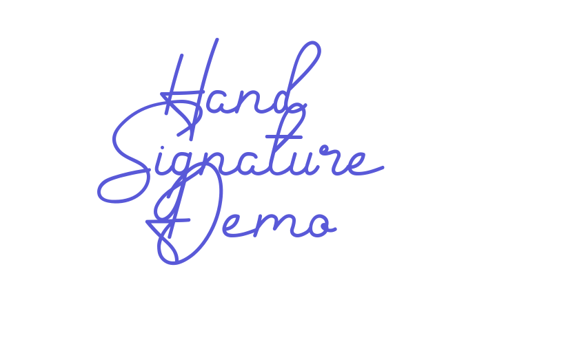 Hand Signature Demo Font Download