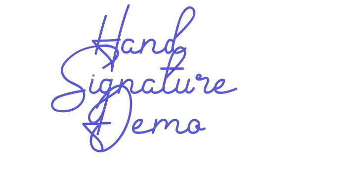 Hand Signature Demo Font Download