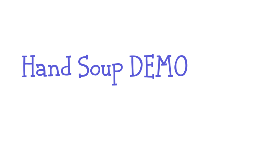 Hand Soup DEMO Font Download