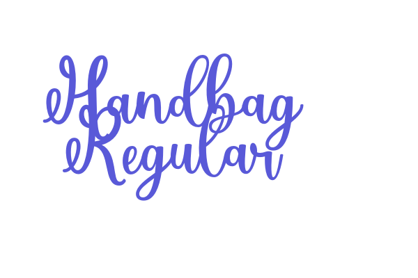 Handbag Regular Font