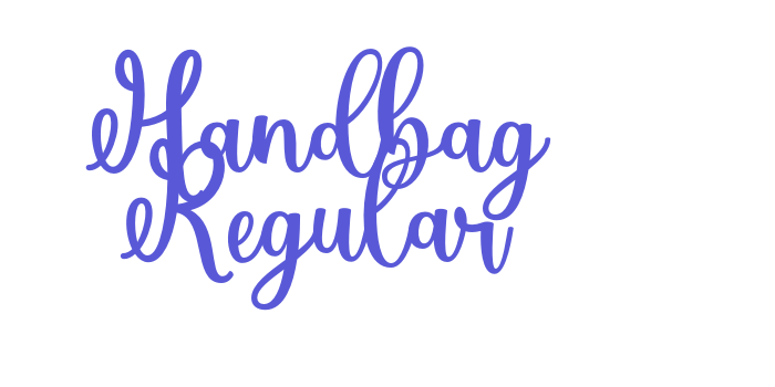 Handbag Regular Font Download