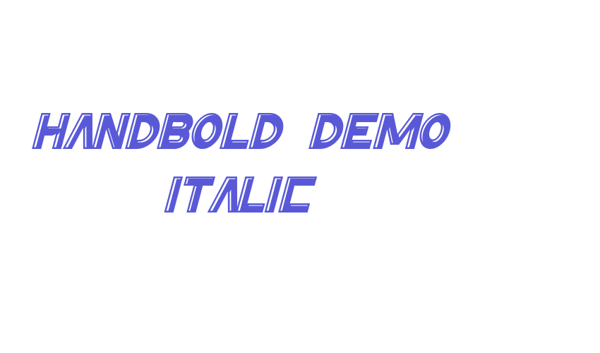 Handbold Demo Italic Font