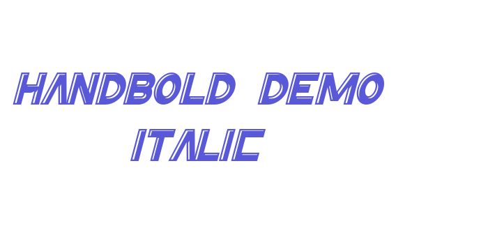 Handbold Demo Italic Font Download