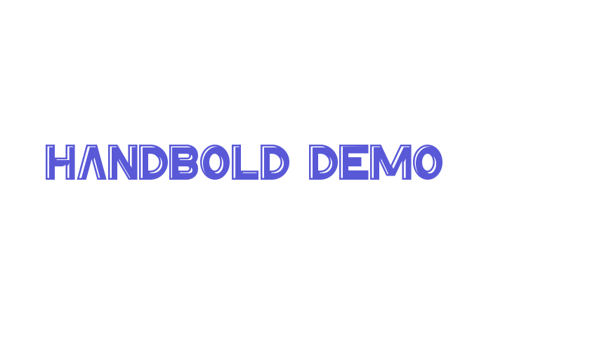 Handbold Demo Font