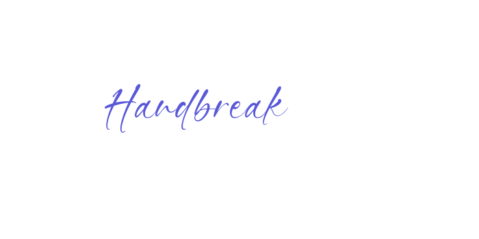 Handbreak Font