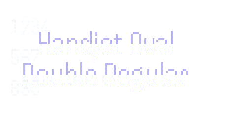 Handjet Oval Double Regular-font-download