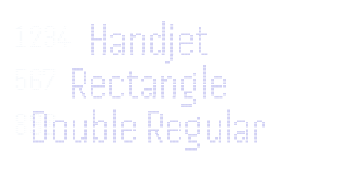 Handjet Rectangle Double Regular-font-download