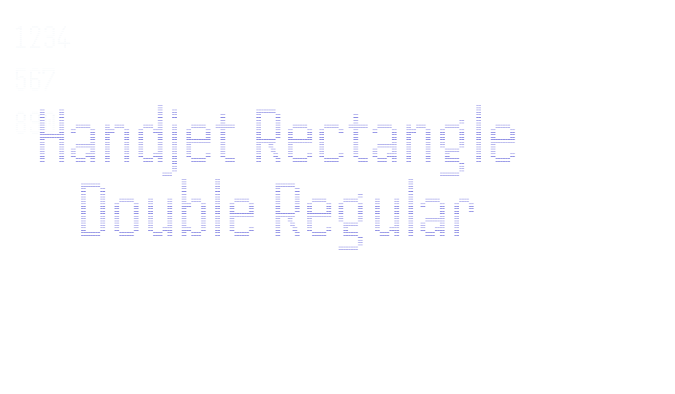 Handjet Rectangle Double Regular-font-download