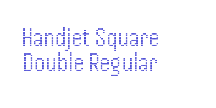 Handjet Square Double Regular Font Download