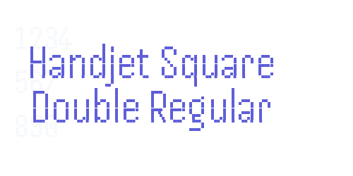 Handjet Square Double Regular-font-download