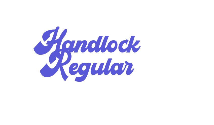 Handlock Regular Font Download