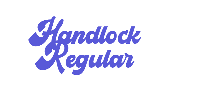 Handlock Regular Font Download