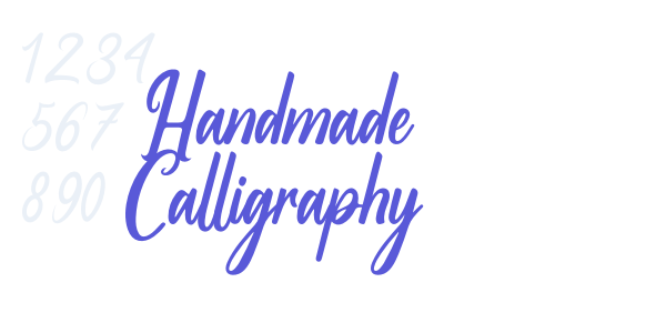 Handmade Calligraphy font free