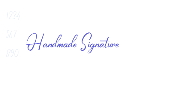 Handmade Signature font