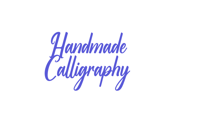 Handmade Calligraphy Font