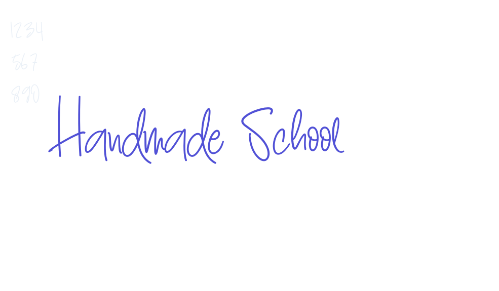 Handmade School-font-download