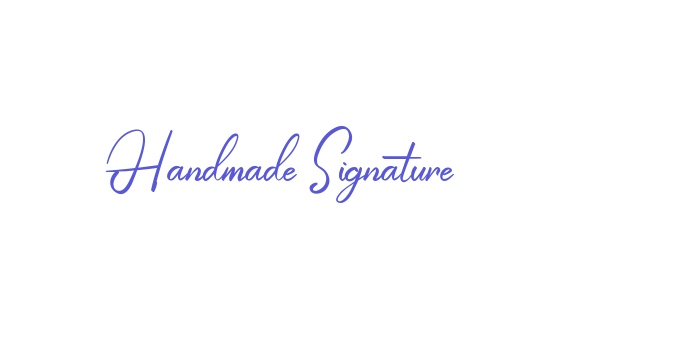 Handmade Signature Font Download