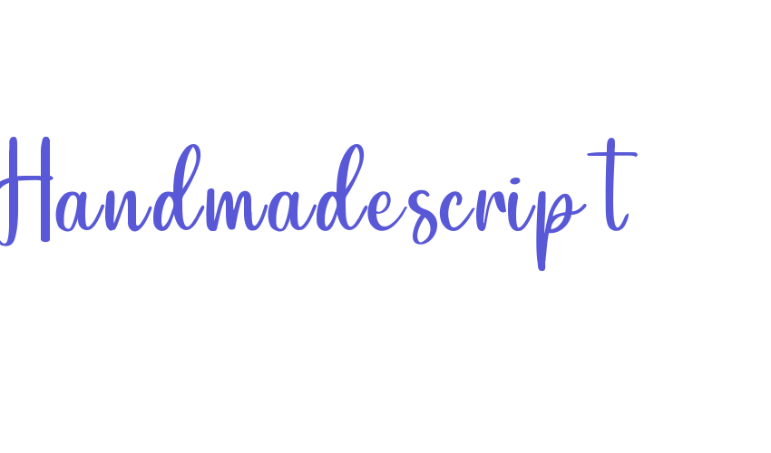 Handmadescript Font