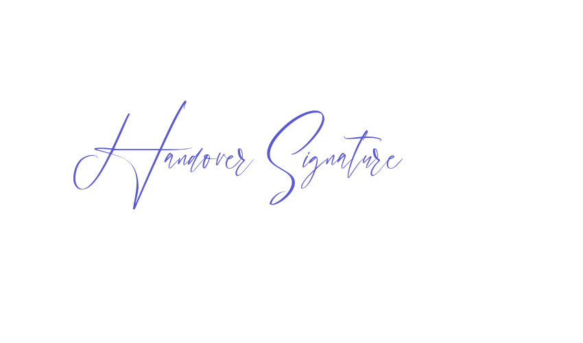 Handover Signature Font Download