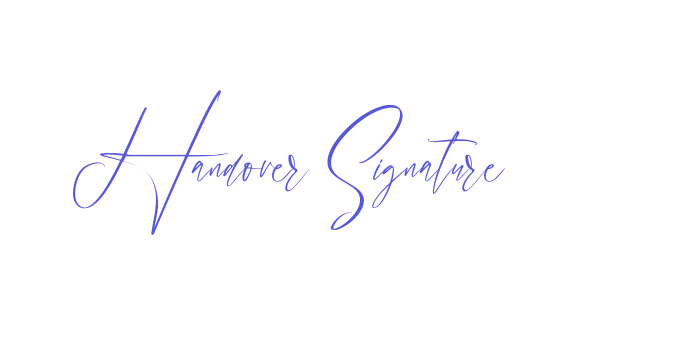 Handover Signature Font Download