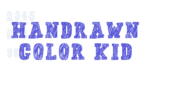 Handrawn Color Kid font free