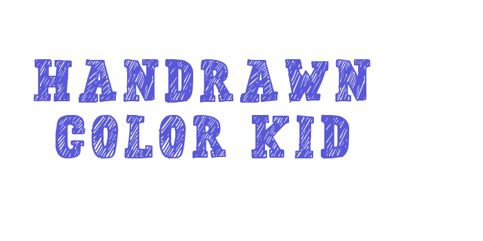 Handrawn Color Kid Font Download