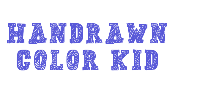 Handrawn Color Kid Font