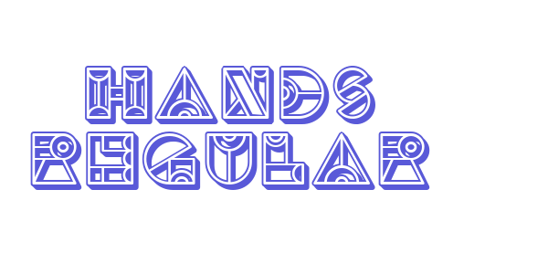 Hands Regular font free