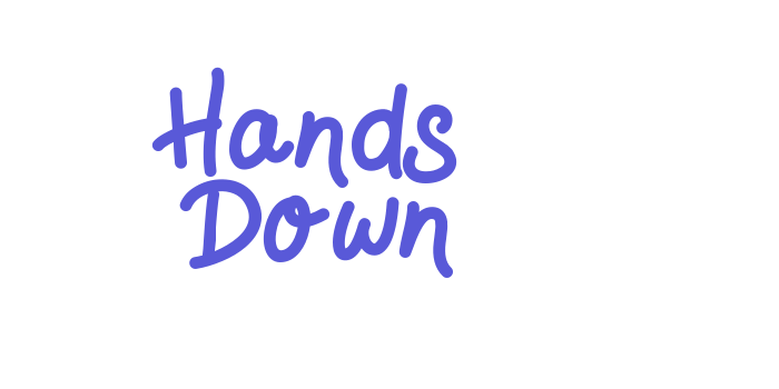 Hands Down Font Download