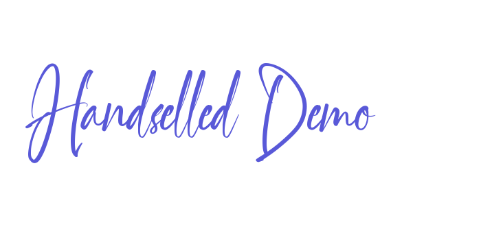 Handselled Demo Font Download