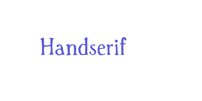 Handserif Font Download