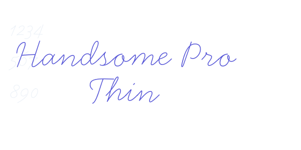 Handsome Pro Thin font free