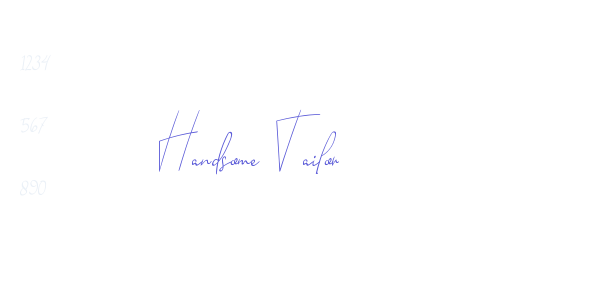 Handsome Tailor font free