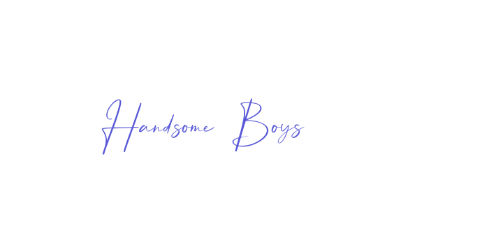 Handsome Boys Font Download