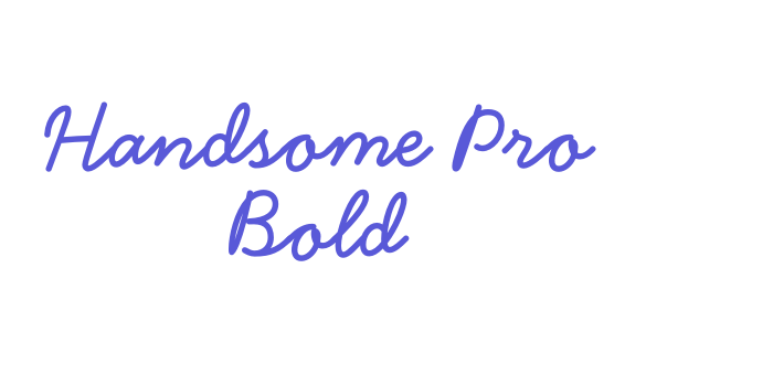 Handsome Pro Bold Font Download