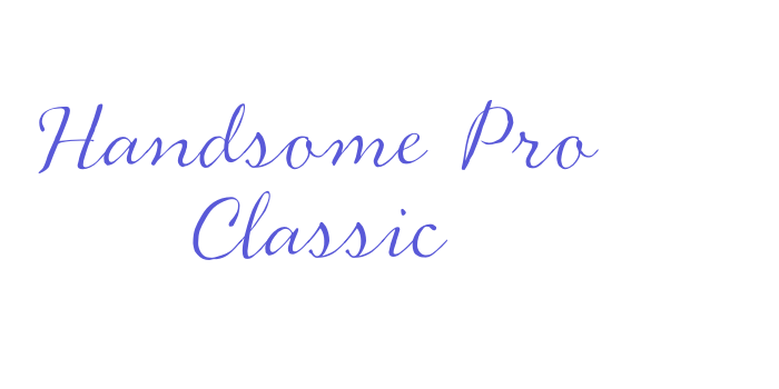 Handsome Pro Classic Font Download