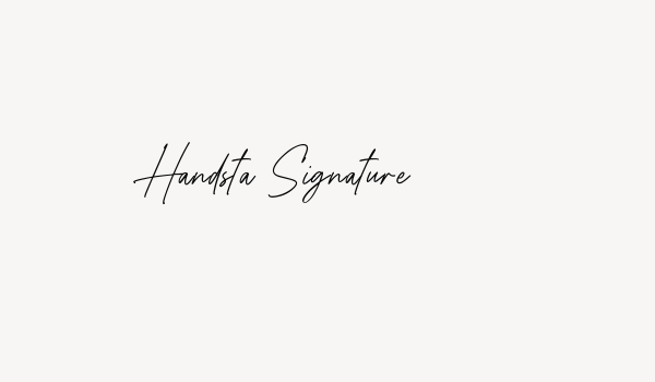 Handsta Signature Font