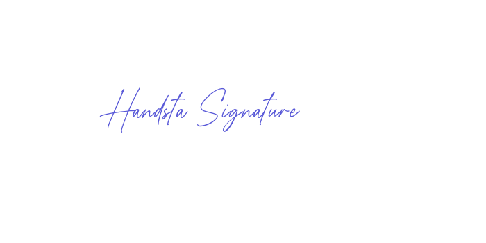 Handsta Signature Font Download