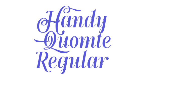 Handy Quomte Regular Font Download