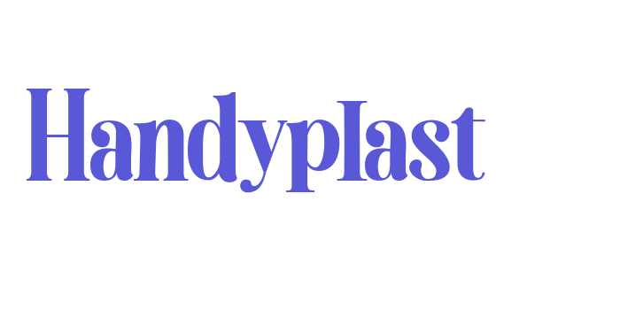 Handyplast Font