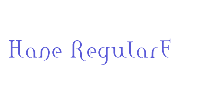 Hane RegularE Font Download