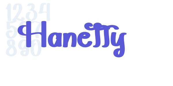 Hanetty font free