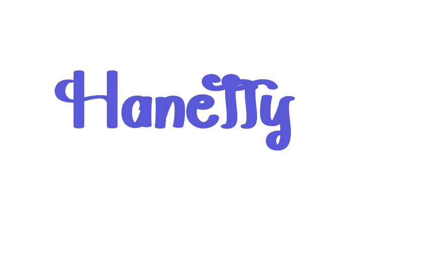 Hanetty Font Download