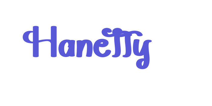 Hanetty Font Download