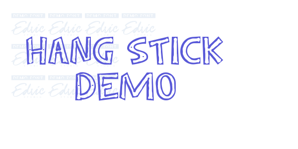 Hang Stick Demo font free