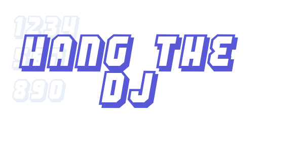 Hang the DJ font free