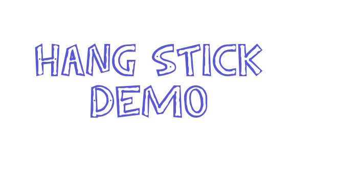 Hang Stick Demo Font Download