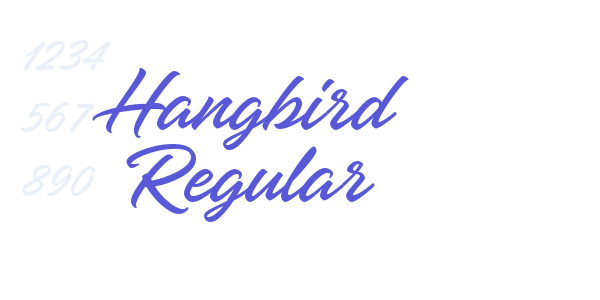 Hangbird Regular font free