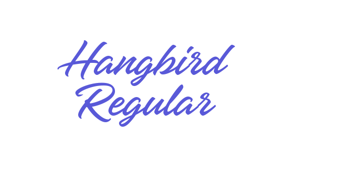 Hangbird Regular Font Download